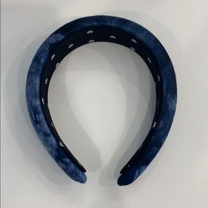Lele Sadoughi Indigo Tie Dyed Padded Headband